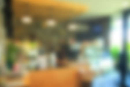 blurred photo coffee shop backgroundの写真素材