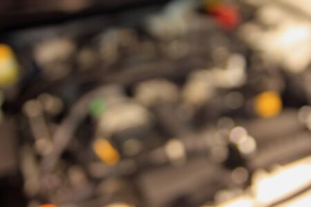 blurred image of motor show,show room,motor expo for backgroundの写真素材