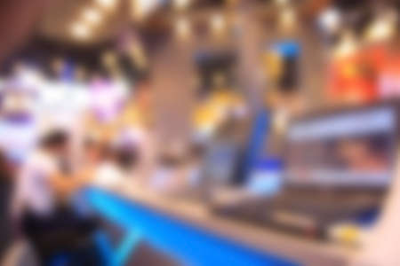 Businessmen and women blur in  work conferenceの写真素材