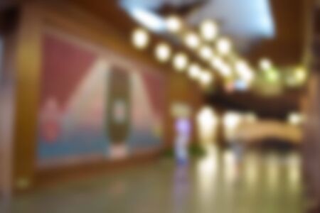blurred photo of interior hotel lobby backgroundの写真素材