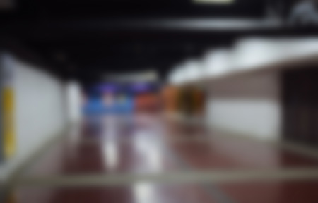 blurred image Interior of Hotel corridorの写真素材