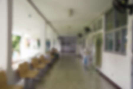 blurred image corridor as backgroundの写真素材