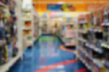 blurred image abstract people shopping in supermarketの写真素材