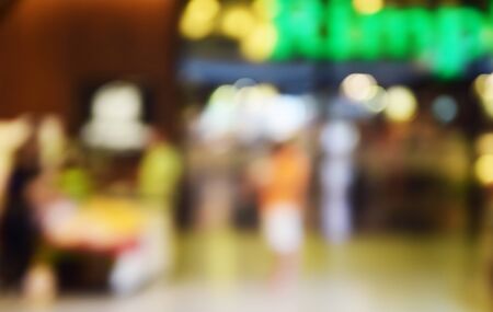 blurred image people in the shopping mallの写真素材