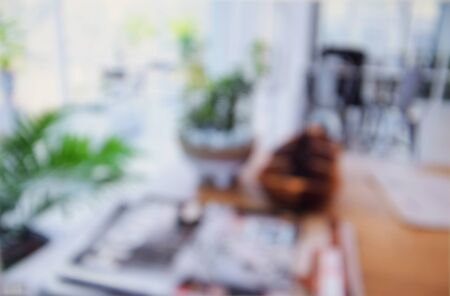 blurred image abstract coffee shop backgroundの写真素材