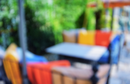 blur image restaurant interior backgroundの写真素材