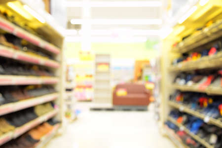 blur image background with bokeh light of department store in shopping Mallの写真素材