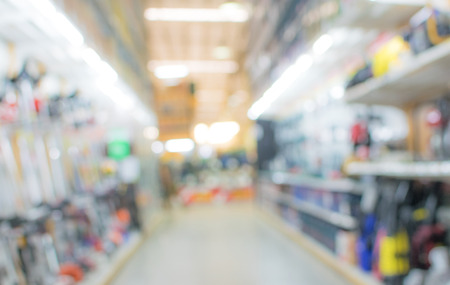blurred photo of Supermarket store on background with bokehの写真素材