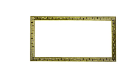 chinese traditional window frame on the white backgroundの写真素材