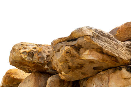 mountain rock isolated on white background.の写真素材