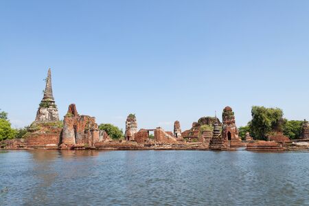 Temple in ayutthaya thailandの写真素材