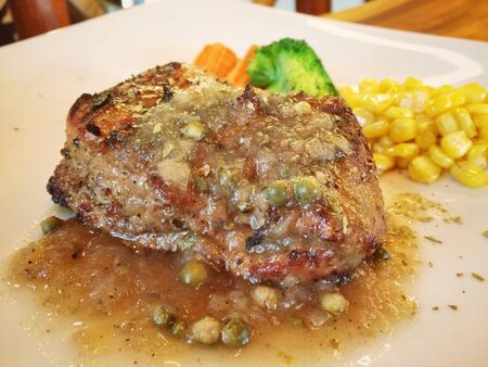 pork steakの写真素材