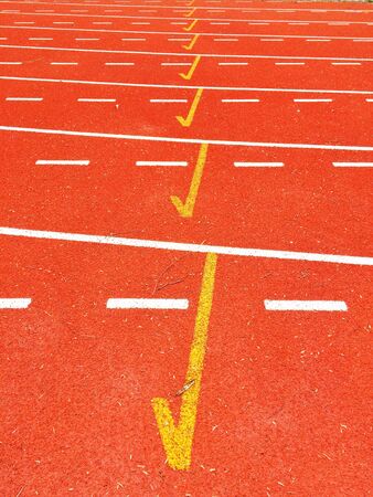 line athletics Jogging trackの写真素材