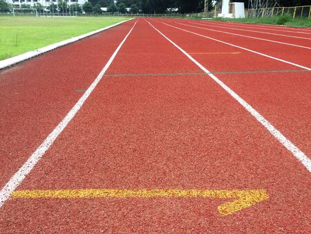 line athletics Jogging trackの写真素材