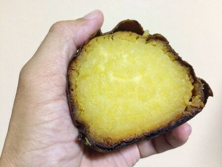 Japanese roasted sweet potato, yakiimoの写真素材