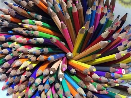 pencils color colorful imageの写真素材