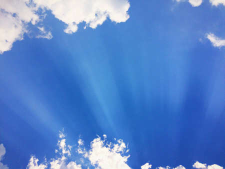 Nature Blue sky cloud backgroundの写真素材