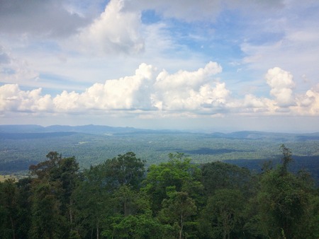 View landscape nature of the day at the mountainの写真素材