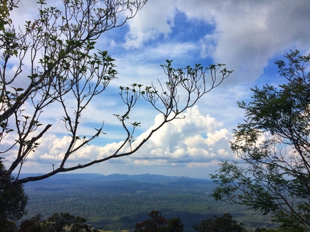 View landscape nature of the day at the mountainの写真素材