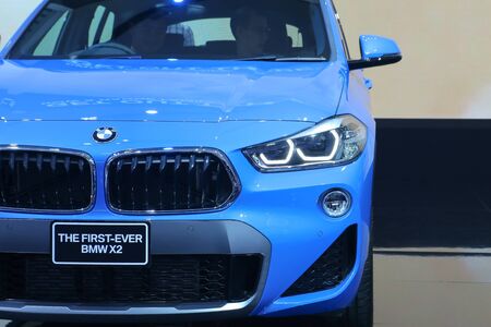 Nonthaburi, Thailand-March 31, 2018 : Thailand International Motor Expo 2018 Bangkok at The 39th Presenting Boot show BMWのeditorial素材