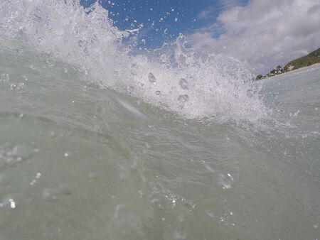 Ocean Wave, Blue Ocean Wave, View from in the Waterの写真素材