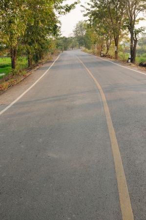 On the road at the upcountryの写真素材