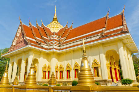 Thai Temple in Klang , Rayong, Thailandのeditorial素材