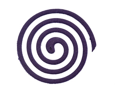 Purple Mosquito coil isolated