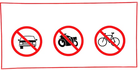 No parking sign