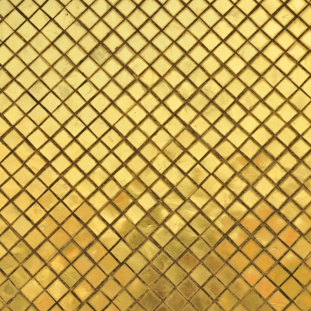 golden wall of thai temple の写真素材