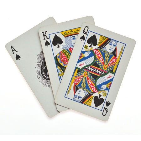 royal flush playing cardsのeditorial素材