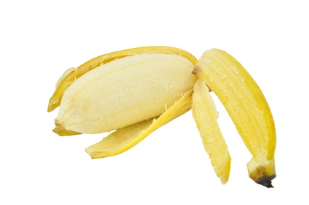 bananas isolated on a white backgroundの写真素材
