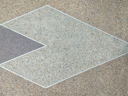 The road that looks beautiful is used as a background image.の写真素材