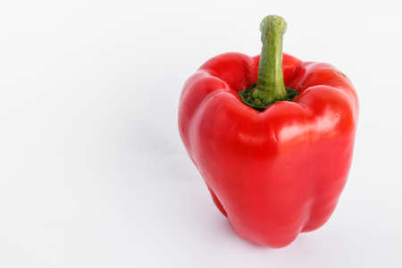 Big pepper on white backgroundの写真素材