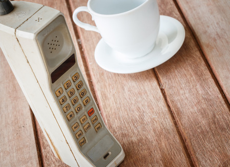 Old mobile phoneの写真素材