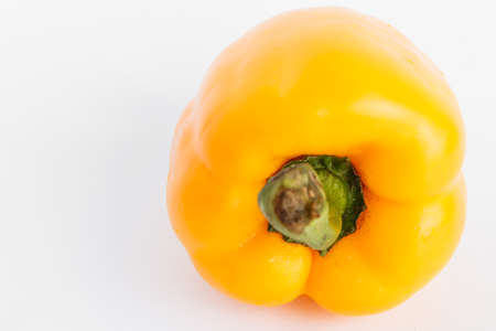 Big pepper on white backgroundの写真素材