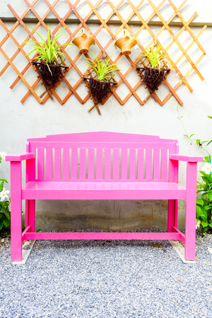 Ping bench at park for relaxの写真素材