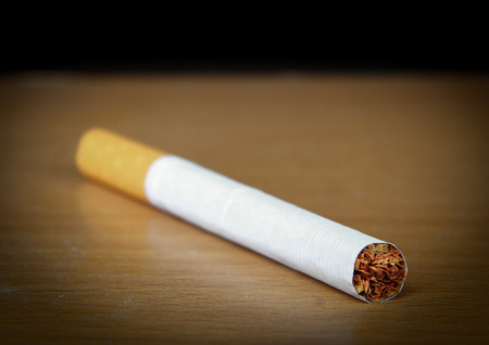 A cigarette group on tableの写真素材