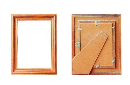 Set picture frame on white background.の写真素材