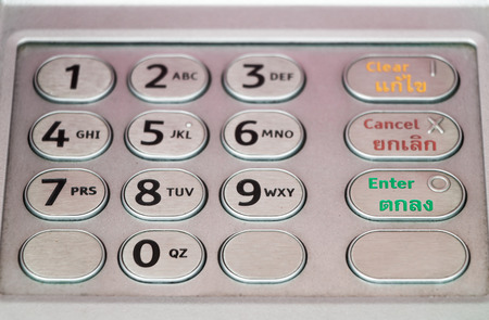ATM close-upの写真素材