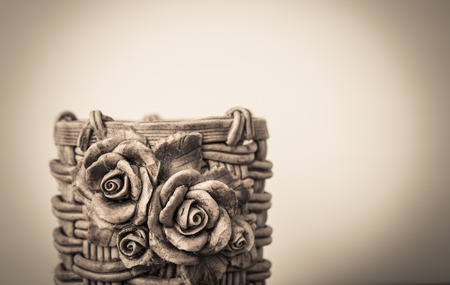 vintage basketの写真素材