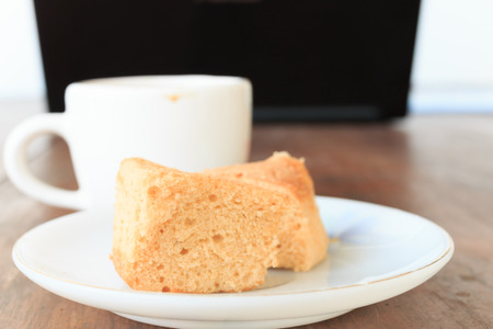 Cup of coffee and cake.の写真素材
