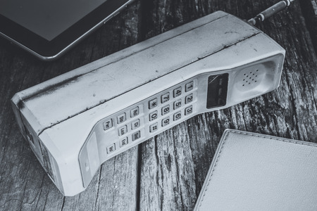 vintage mobile phone vintage styleの写真素材