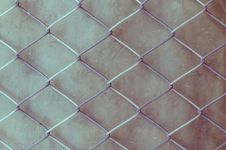 wall covered with wire cloth, process colorの写真素材