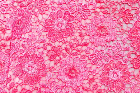 Flower thai silk handcraft textile texture or backgroundの写真素材