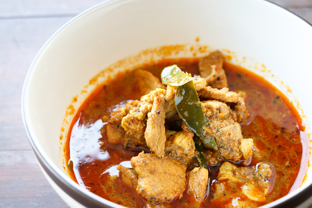 Pork curry spicy Thailand food style.の写真素材