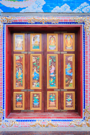 Temple door textureの写真素材