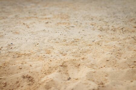 closeup of sand pattern in the beachの写真素材