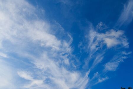 Clouds in the blue skyの写真素材
