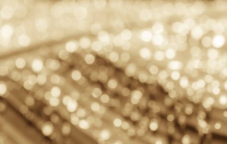 Abstract golden bokeh background blurの写真素材